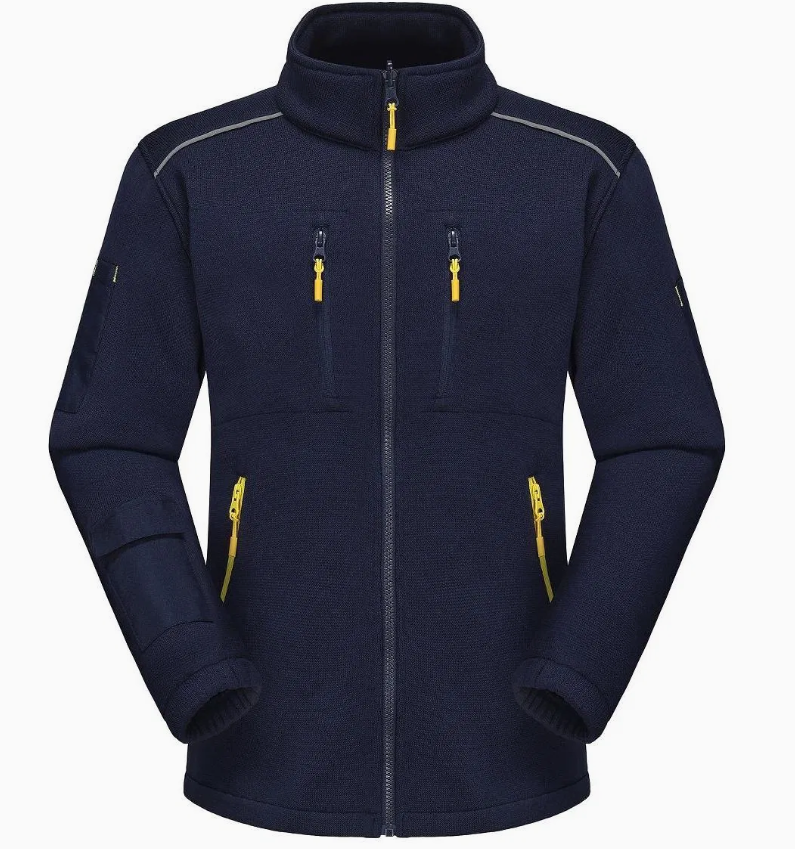 Men’s Premium Full-Zip Softshell Jacket with Multiple Pockets
