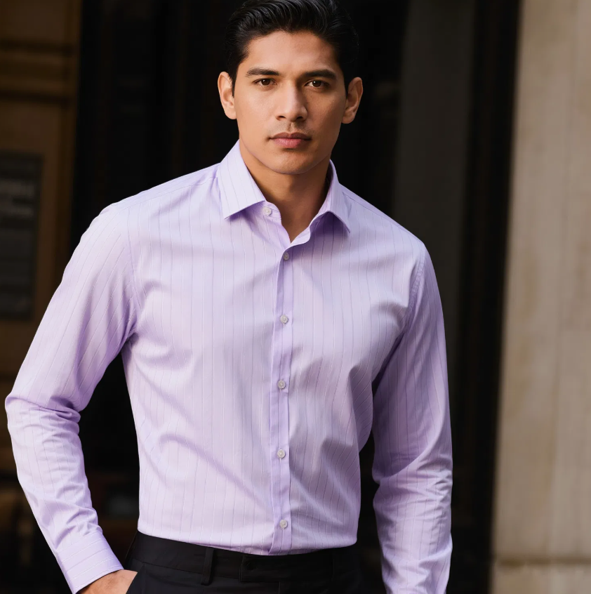 Premium Weave Men’s Dress Shirt – Comfortable and Stylish Business Wear