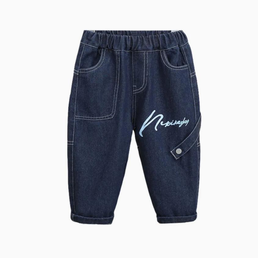 Kids’ Casual Loose Fit Denim Jeans – Comfortable Boys’ Everyday Pants