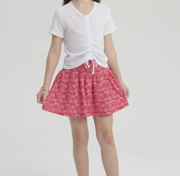 Fashionable Girls’ Vibrant Printed Skirt – Stylish Casual Kidswear