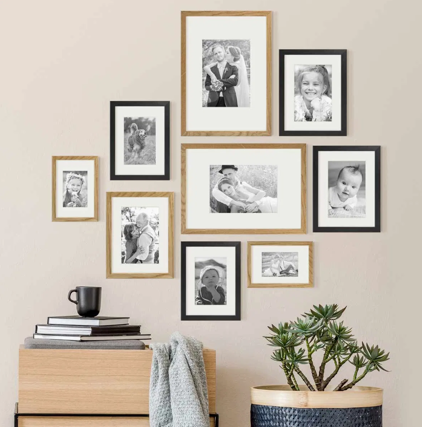 Modern Multi-Frame Family Photo Gallery Wall Set