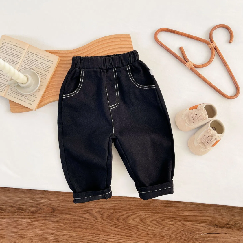 Baby Slim Fit Denim Jeans – Comfortable Infant Casual Pants