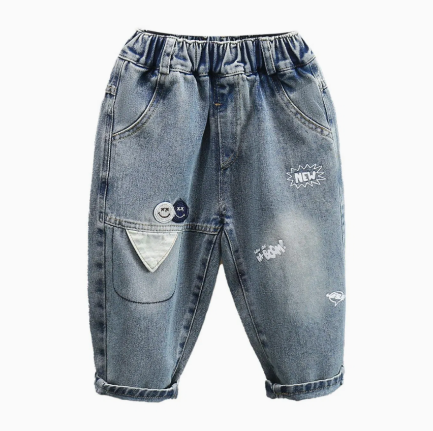 Spring Fashion Boys’ Denim Jeans – New Casual Kids’ Everyday Pants