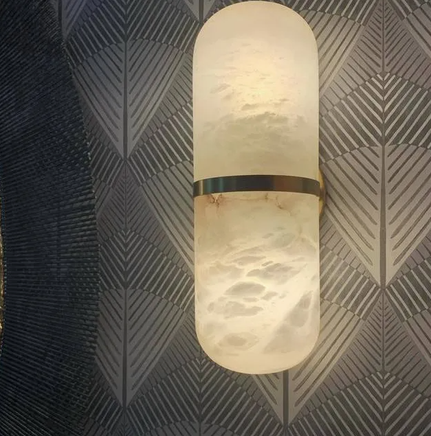 Modern Marble Effect LED Wall Sconce Light