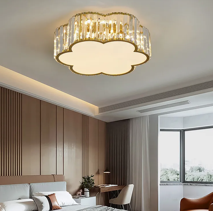 Luxury Crystal Cloud LED Ceiling Light – Modern Elegant Indoor Chandelier