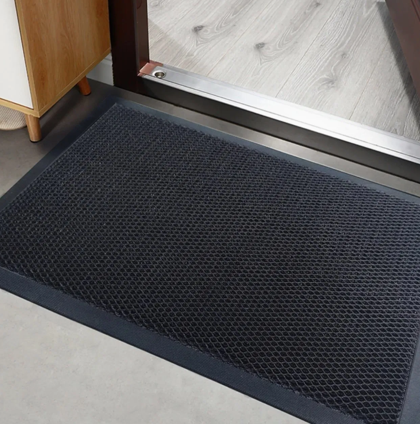 Durable Elastic Mesh Anti-Slip Door Mat for Home Entrance