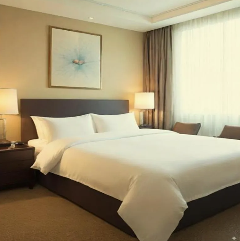 100% Cotton 300 Thread Count White Luxury Hotel & Resort Bedding Set